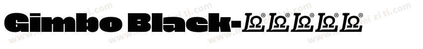 Gimbo Black字体转换